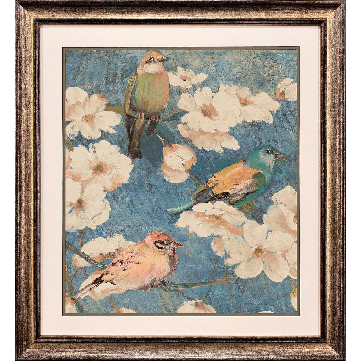 Paragon Garden Birds I Blue 32 X 29 X 2 Wall Art