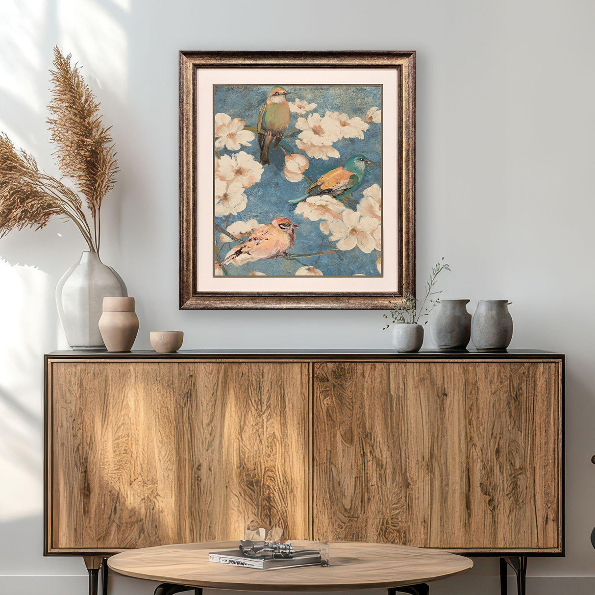 Paragon Garden Birds I Blue 32 X 29 X 2 Wall Art