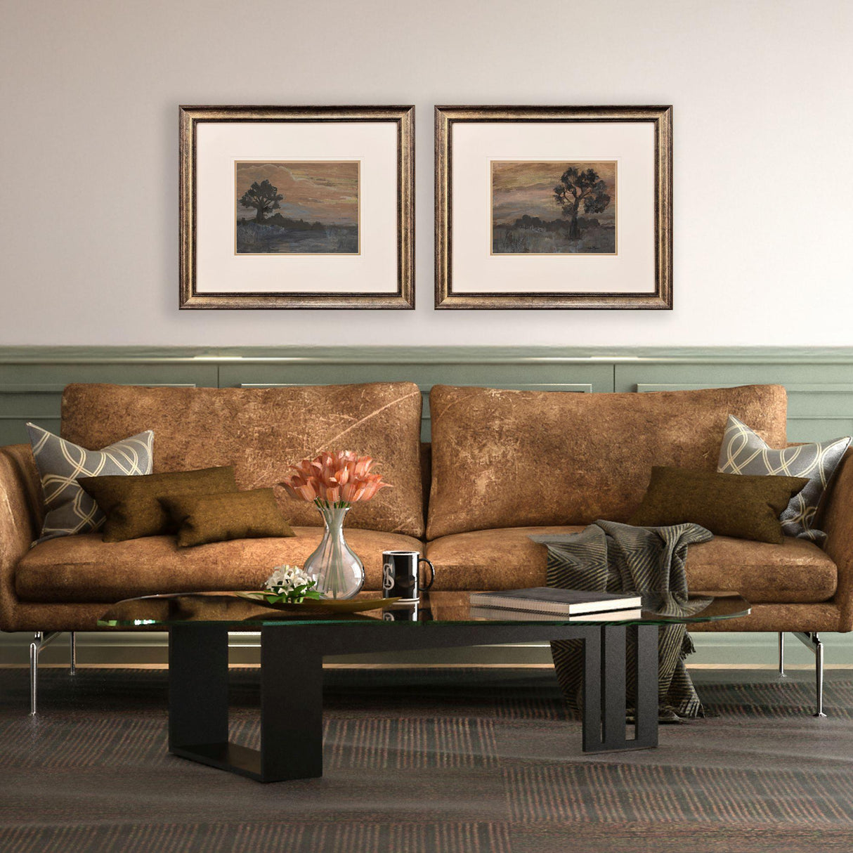 Paragon Lone Tree S/2 Gray 26 X 30 X 2 Wall Art