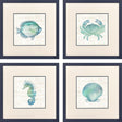 Paragon Blue Green Sealife S/4 Blue 22 X 22 X 1 Wall Art