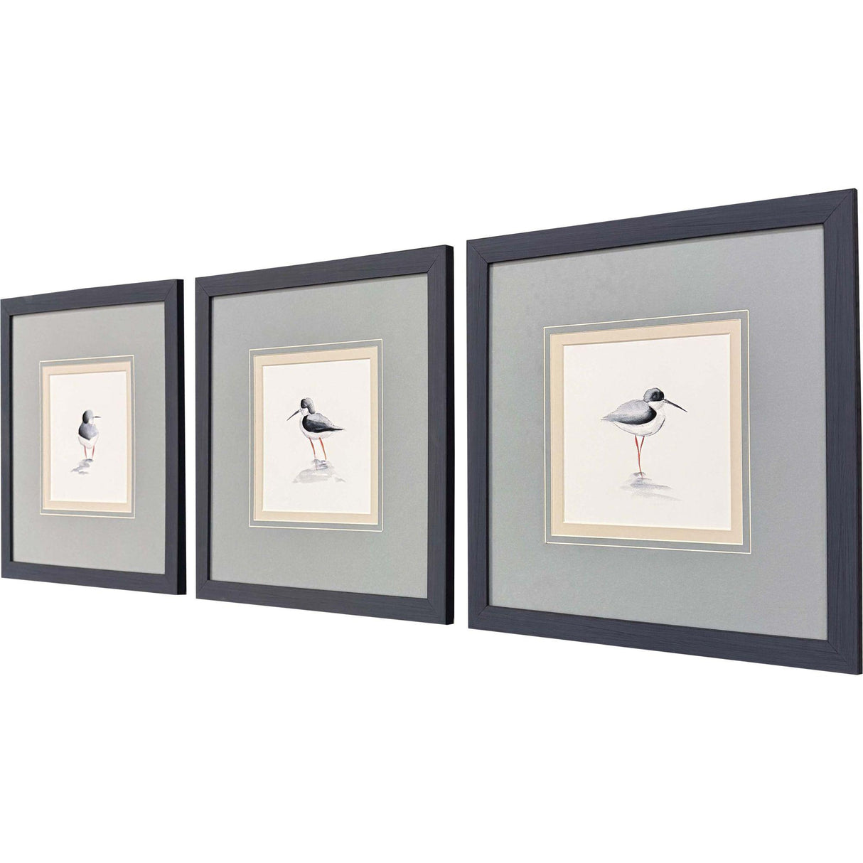 Paragon Shorebird Song I S/3 Blue 18 X 18 X 1 Wall Art