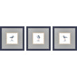 Paragon Shorebird Song II S/3 Blue 18 X 18 X 1 Wall Art
