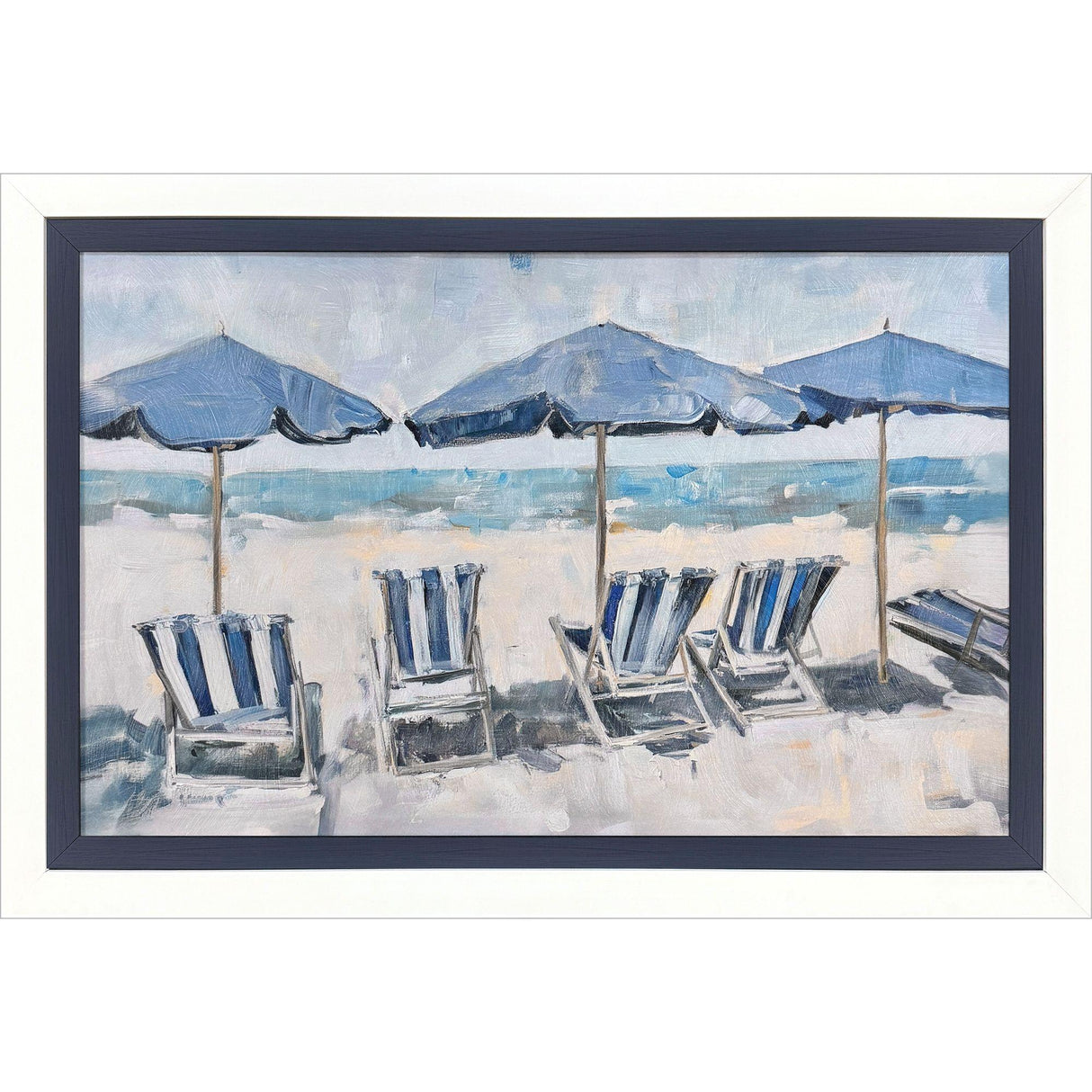 Paragon Beach Chairs Blue 25 X 36 X 2 Wall Art