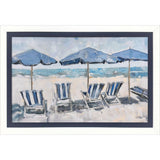 Paragon Beach Chairs Blue 25 X 36 X 2 Wall Art