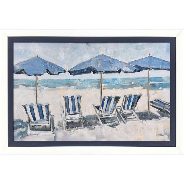Paragon Beach Chairs Blue 25 X 36 X 2 Wall Art