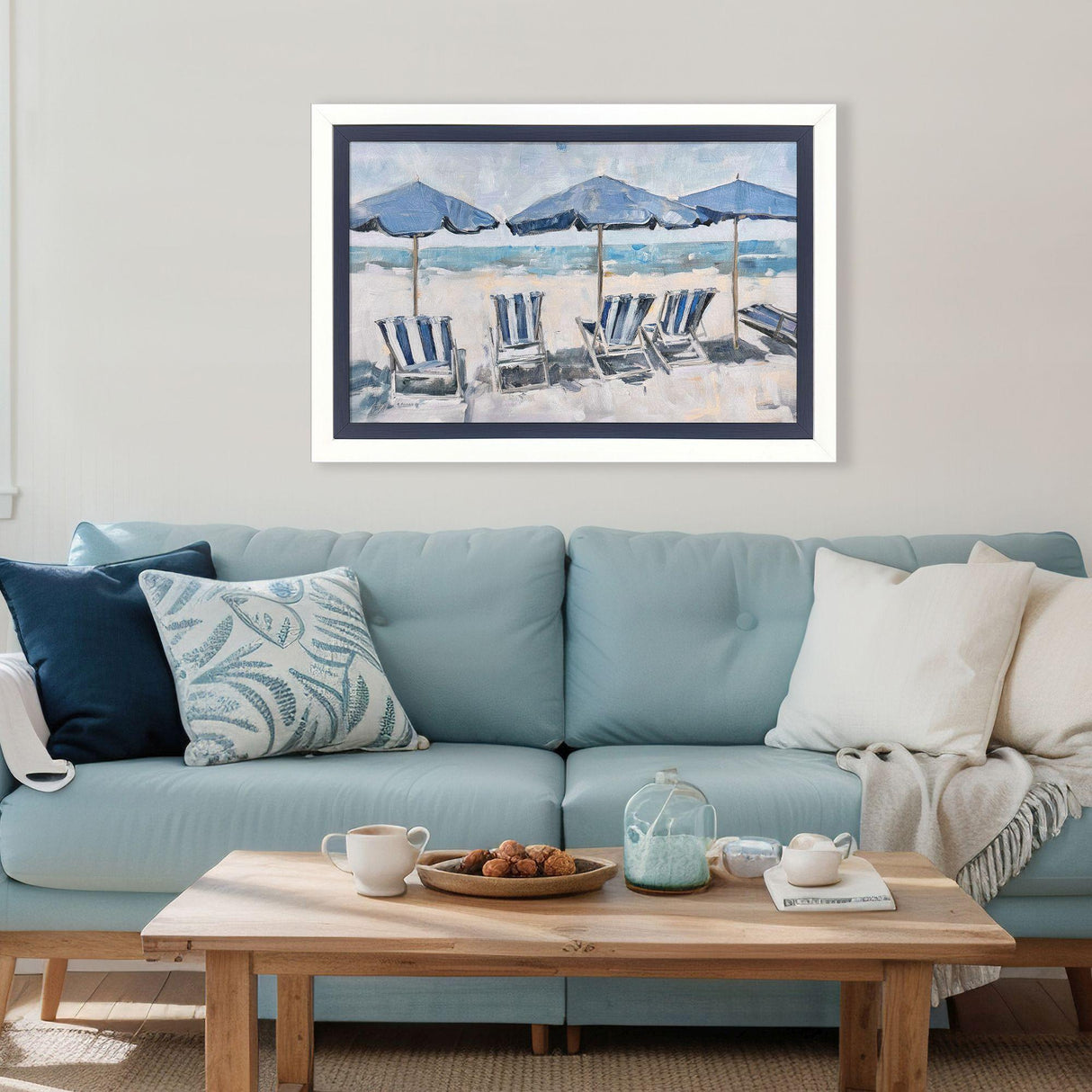 Paragon Beach Chairs Blue 25 X 36 X 2 Wall Art