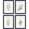 Paragon Filles De La Mer S/4 Blue 18 X 14 X 1 Wall Art