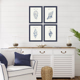 Paragon Filles De La Mer S/4 Blue 18 X 14 X 1 Wall Art