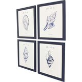 Paragon Filles De La Mer S/4 Blue 18 X 14 X 1 Wall Art