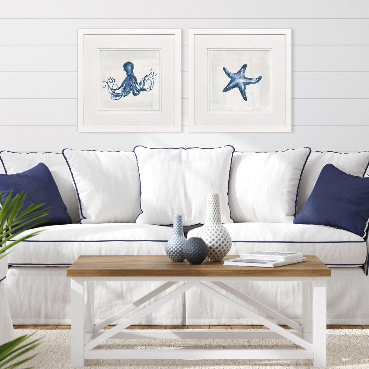 Paragon Indigo Sealife I S/2 Blue 27 X 27 X 2 Wall Art