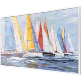Paragon Colorful Sails Blue 20 X 33 X 2 Wall Art