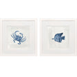 Paragon Indigo Sealife II S/2 Blue 27 X 27 X 2 Wall Art