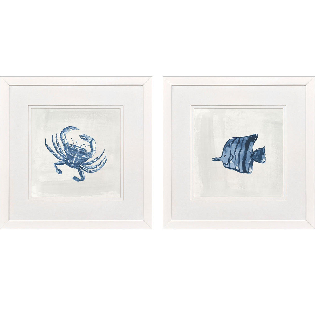Paragon Indigo Sealife II S/2 Blue 27 X 27 X 2 Wall Art