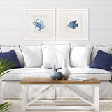 Paragon Indigo Sealife II S/2 Blue 27 X 27 X 2 Wall Art