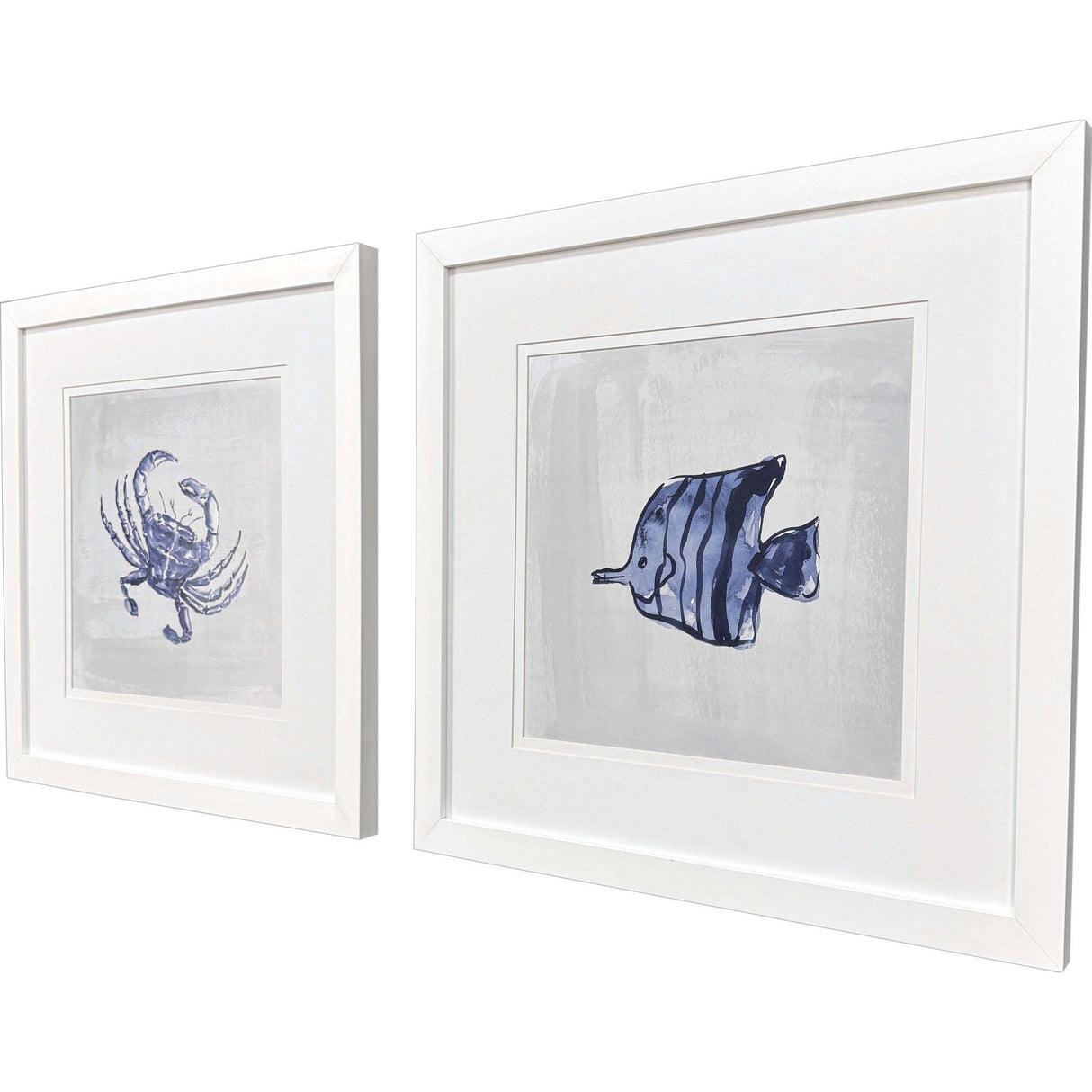 Paragon Indigo Sealife II S/2 Blue 27 X 27 X 2 Wall Art