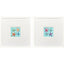 Paragon Happy Seashells S/2 Blue 17 X 17 X 2 Wall Art