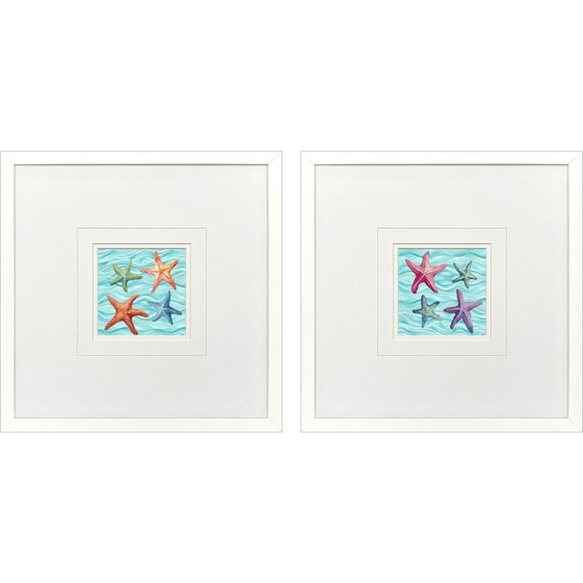 Paragon Happy Seashells S/2 Blue 17 X 17 X 2 Wall Art