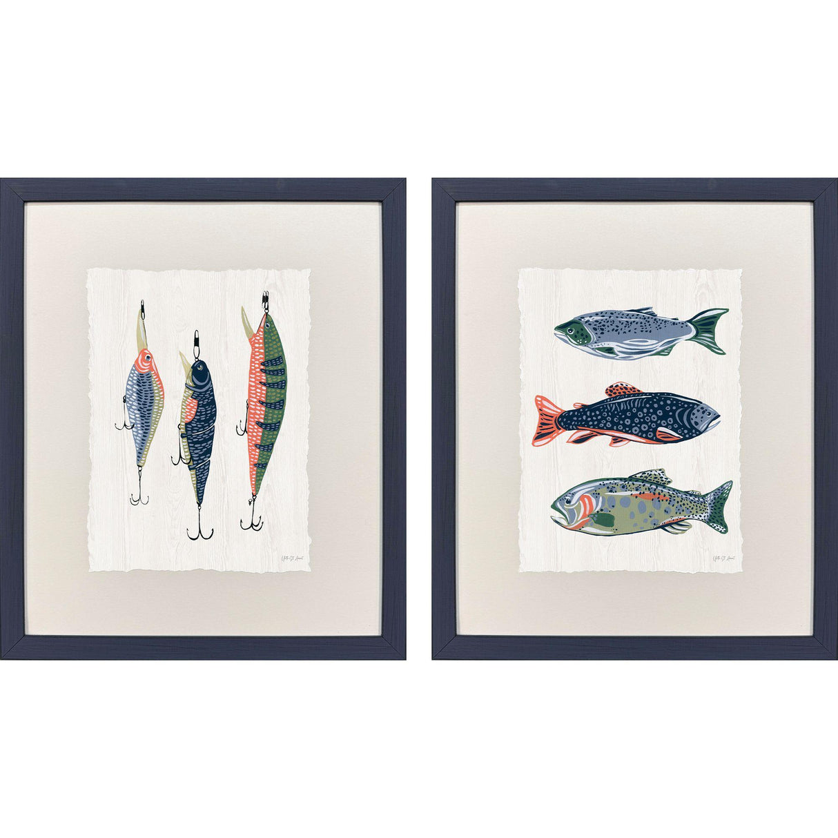 Paragon Catch of the Day S/2 Blue 24 X 20 X 1 Wall Art
