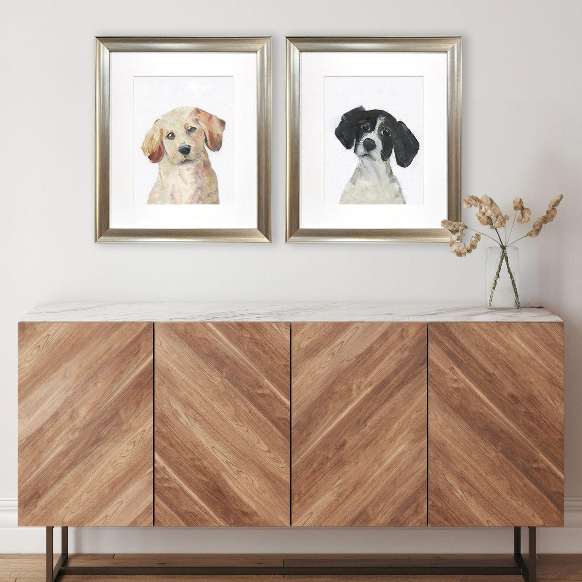 Paragon Puppy Eyes S/2 Black 22 X 19 X 1 Wall Art