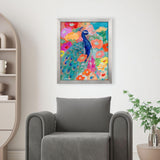 Paragon Floral Peacock I Pink 32 X 26 X 2 Wall Art