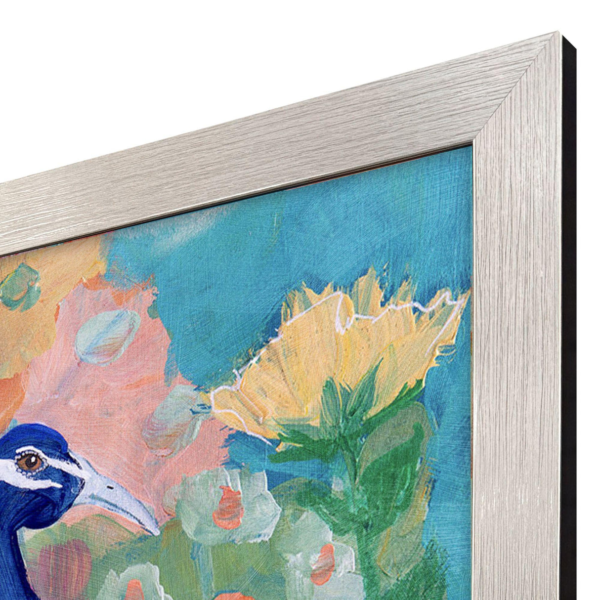 Paragon Floral Peacock I Pink 32 X 26 X 2 Wall Art