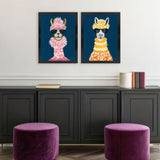 Paragon Miami Alpaca S/2 Blue 26 X 20 X 1 Wall Art
