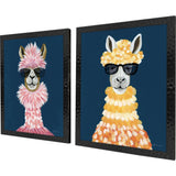 Paragon Miami Alpaca S/2 Blue 26 X 20 X 1 Wall Art