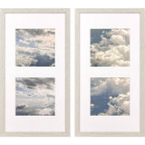 Paragon Small Clouds S/2 White 25 X 13 X 1 Wall Art