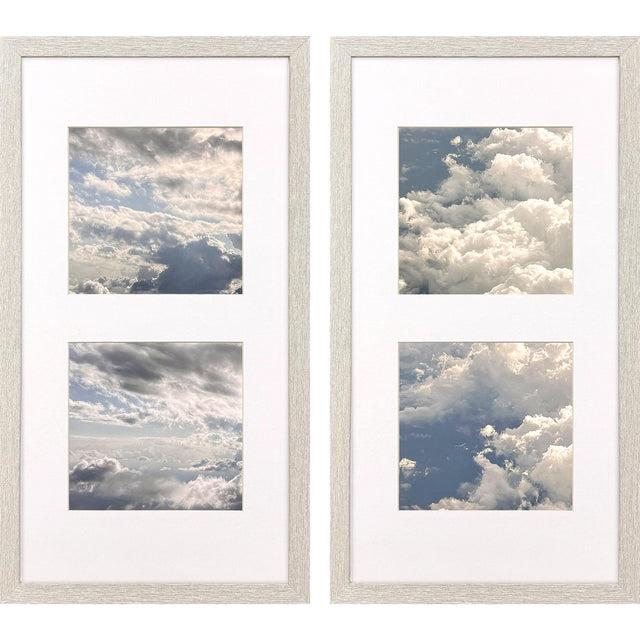Paragon Small Clouds S/2 White 25 X 13 X 1 Wall Art