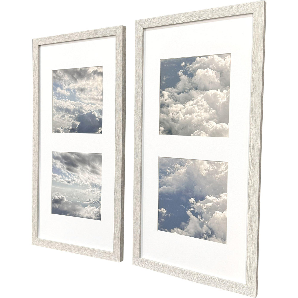 Paragon Small Clouds S/2 White 25 X 13 X 1 Wall Art
