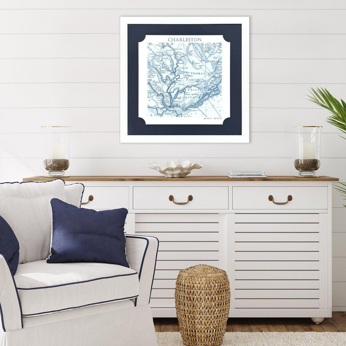 Paragon Charleston Blue 27 X 27 X 2 Wall Art
