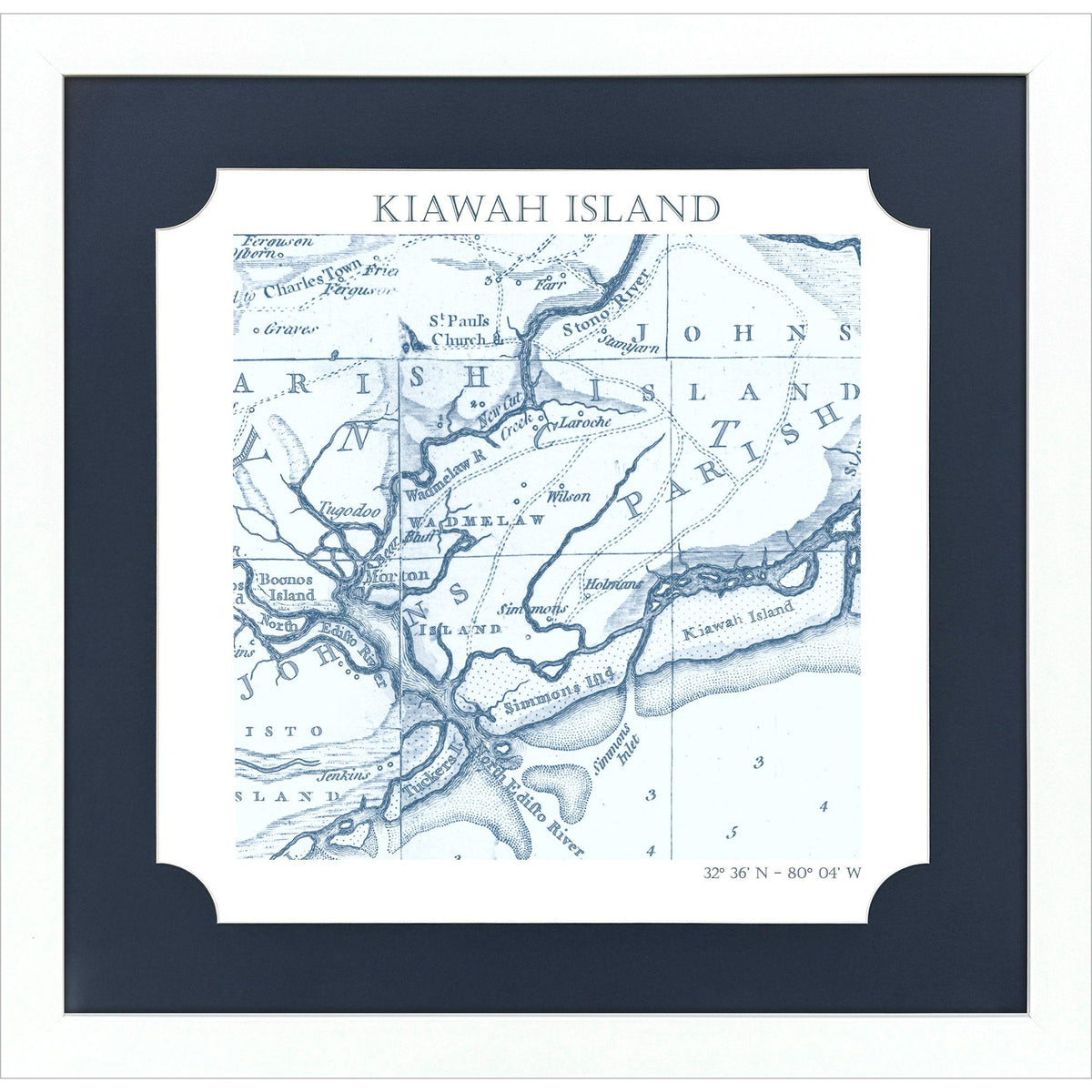 Paragon Kiawan Island Blue 27 X 27 X 2 Wall Art