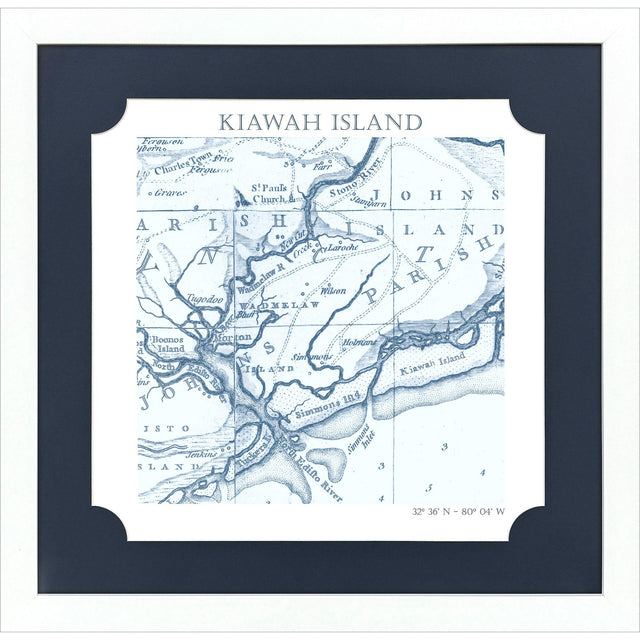 Paragon Kiawan Island Blue 27 X 27 X 2 Wall Art