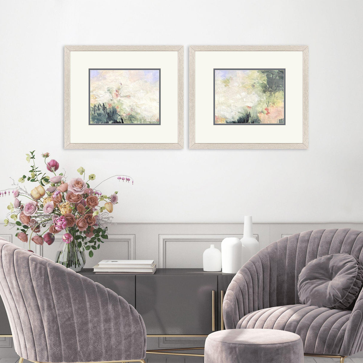 Paragon Misty Morning S/2 Green 20 X 23 X 1 Wall Art