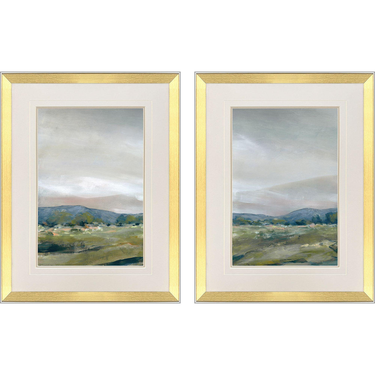 Paragon Horizon Landscape S/2 Green 26 X 20 X 2 Wall Art