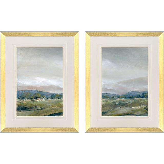 Paragon Horizon Landscape S/2 Green 26 X 20 X 2 Wall Art