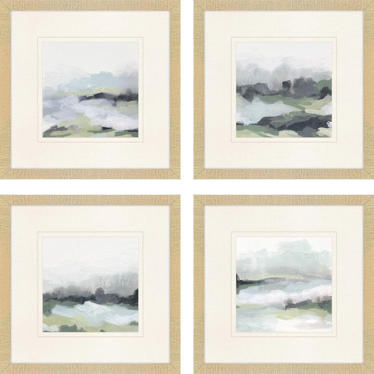 Paragon Strata Field S/4 Blue 22 X 22 X 1 Wall Art