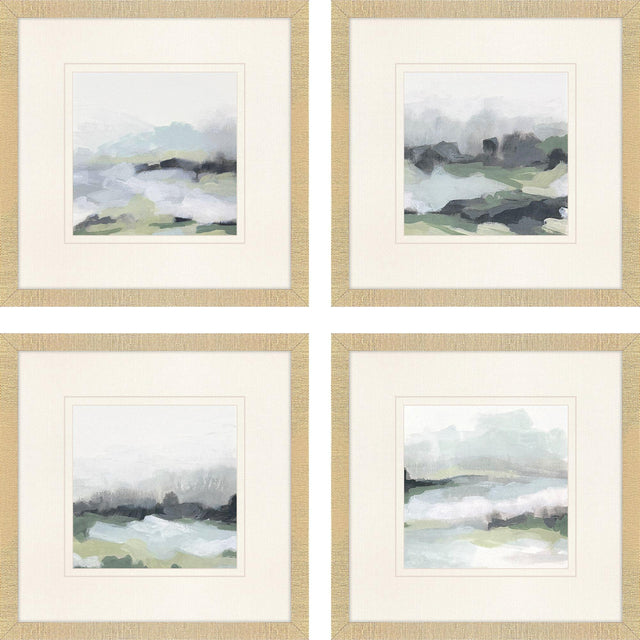 Paragon Strata Field S/4 Blue 22 X 22 X 1 Wall Art