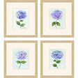 Paragon Hydrangea Stems S/4 Blue 19 X 17 X 1 Wall Art