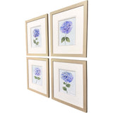 Paragon Hydrangea Stems S/4 Blue 19 X 17 X 1 Wall Art