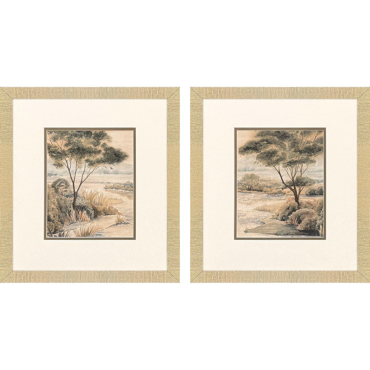 Paragon Rivanna Shore S/2 Green 18 X 16 X 1 Wall Art