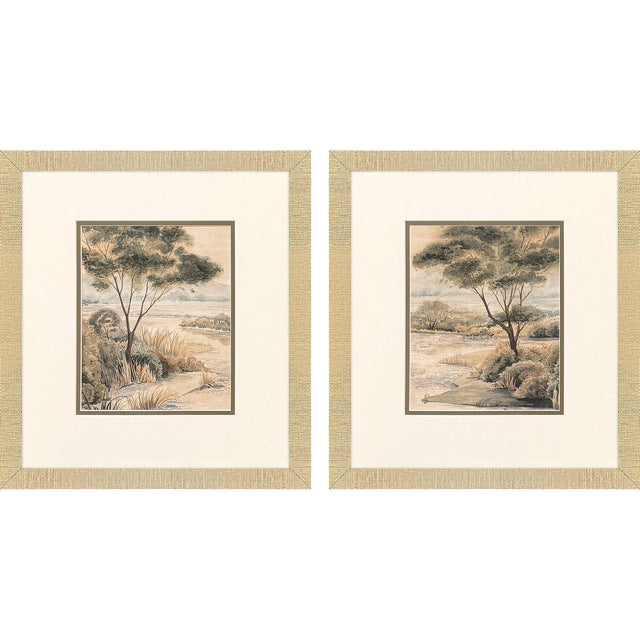 Paragon Rivanna Shore S/2 Green 18 X 16 X 1 Wall Art