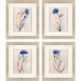 Paragon Blue Folk Garden S/4 Blue 23 X 20 X 1 Wall Art