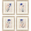 Paragon Blue Folk Garden S/4 Blue 23 X 20 X 1 Wall Art