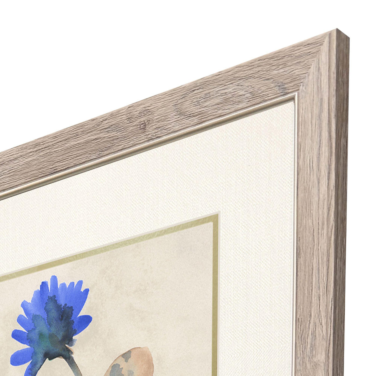 Paragon Blue Folk Garden S/4 Blue 23 X 20 X 1 Wall Art