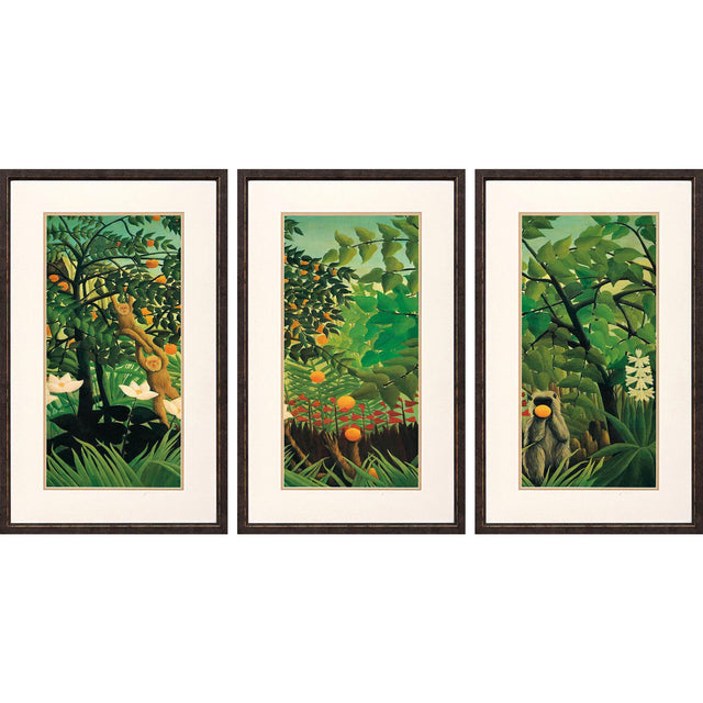 Paragon Exotic Landscape S/3 Green 31 X 19 X 1 Wall Art