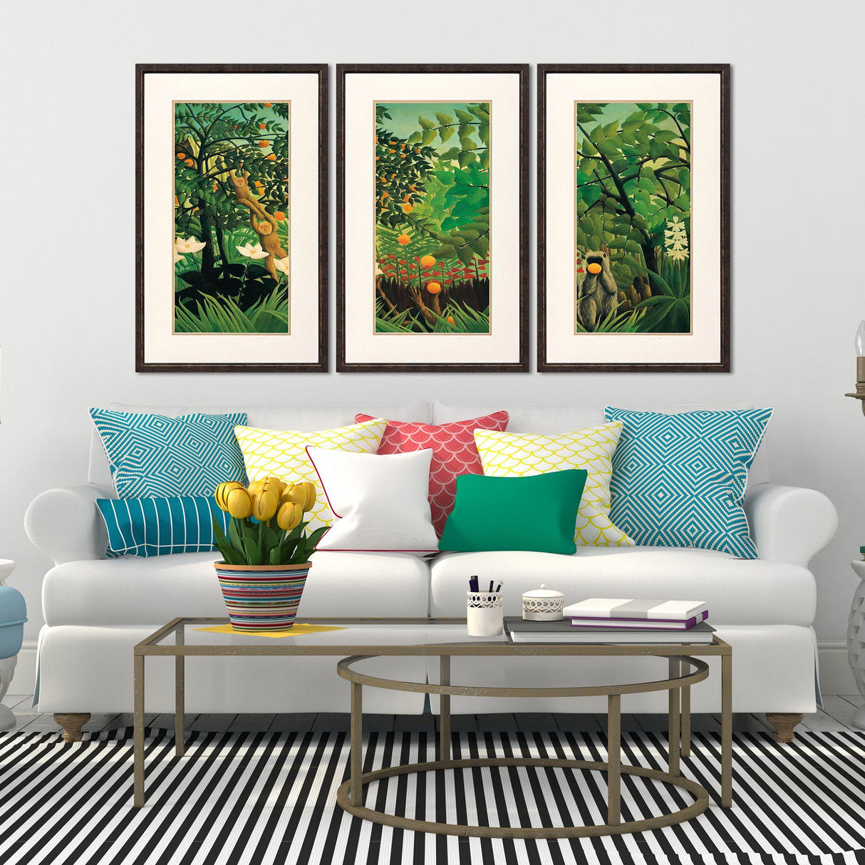 Paragon Exotic Landscape S/3 Green 31 X 19 X 1 Wall Art