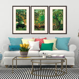 Paragon Exotic Landscape S/3 Green 31 X 19 X 1 Wall Art