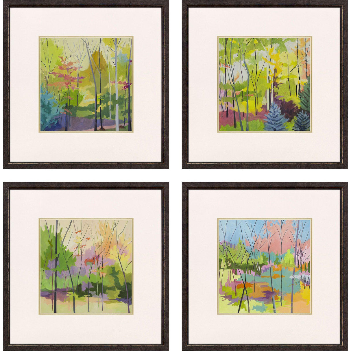 Paragon Bright Scapes S/4 Green 21 X 21 X 1 Wall Art