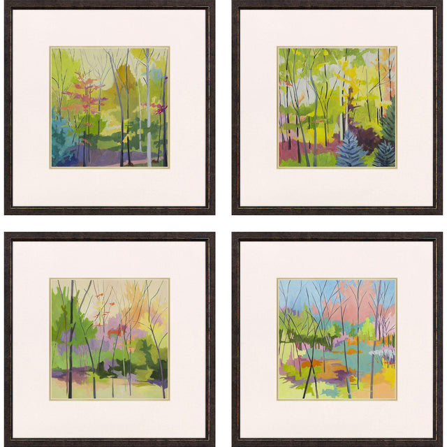 Paragon Bright Scapes S/4 Green 21 X 21 X 1 Wall Art